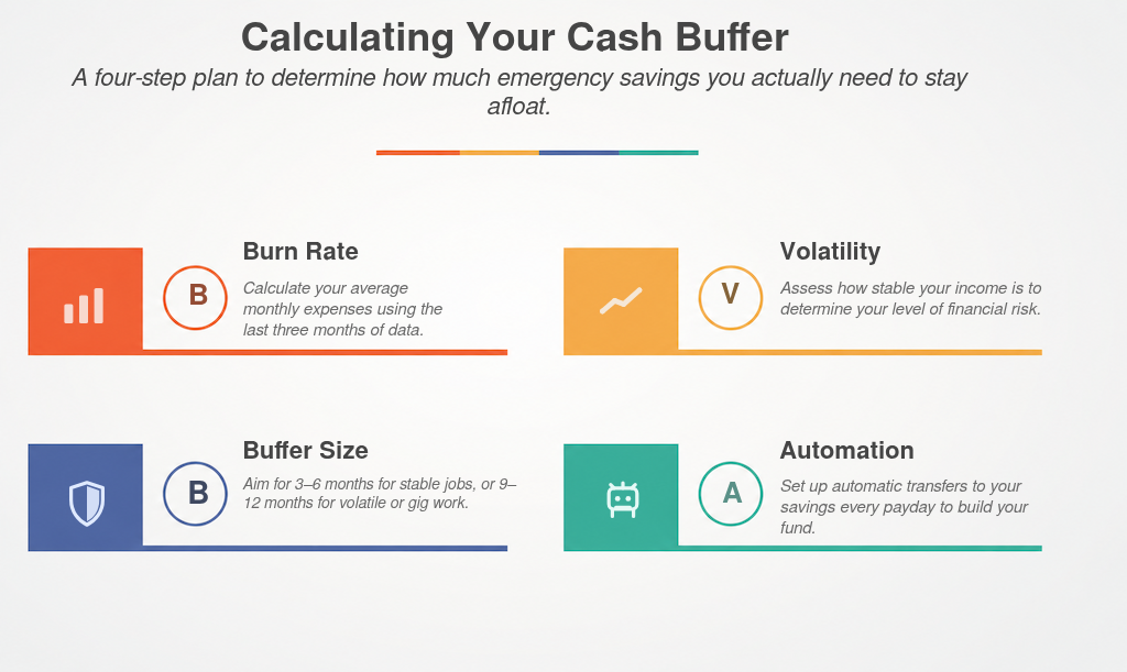 Infographic: How Much Slack Do You Really Need? Calculating Your Cash BufferHow Much Cash Do You Actually Need? (