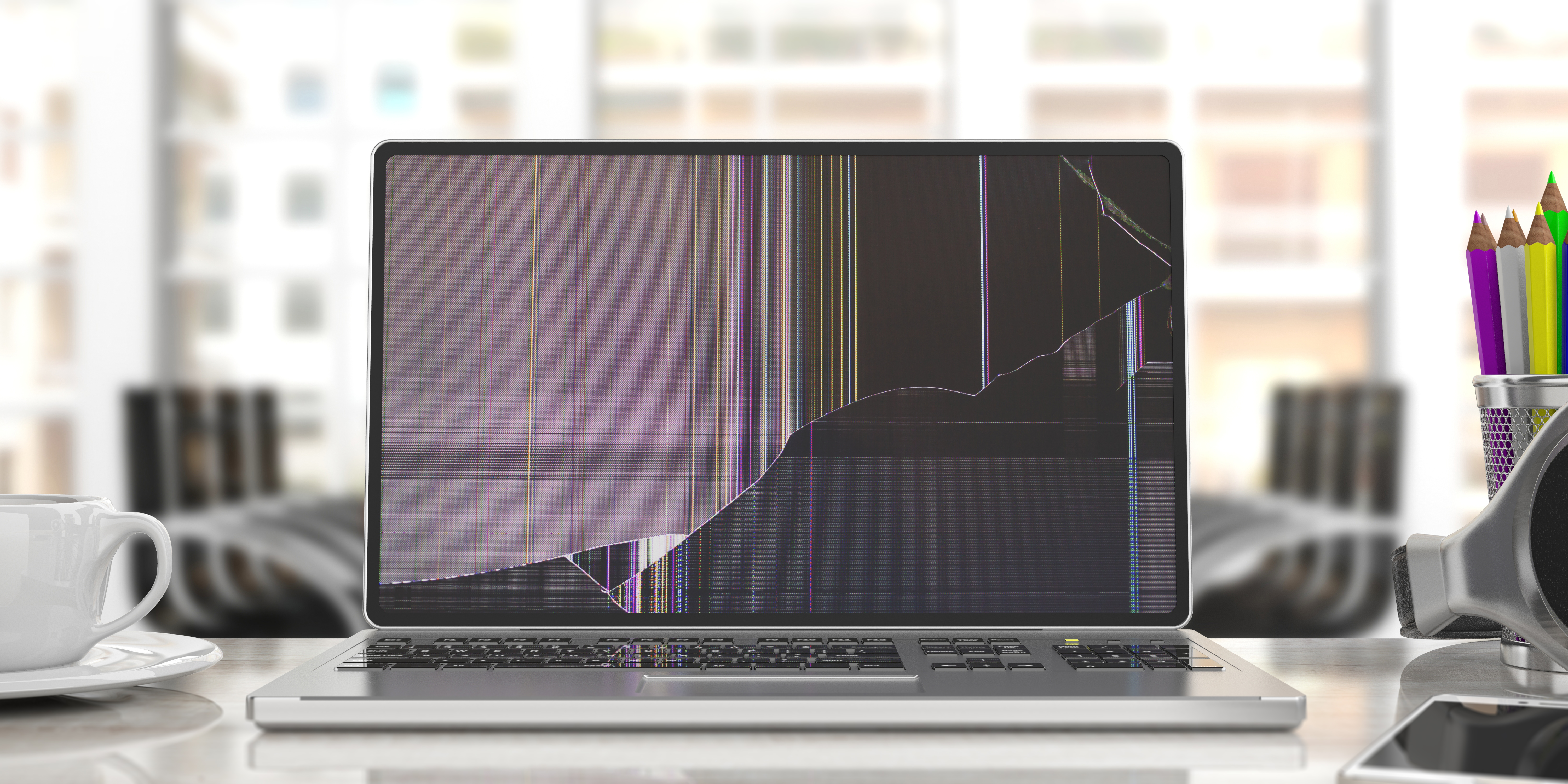 Broken Laptop Screen